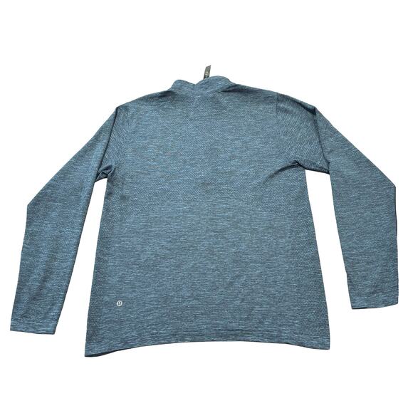 Lululemon Men’s L 1/2 Zip Long Sleeve Pullover Navy Blue Training Running Shirt - Picture 9 of 11